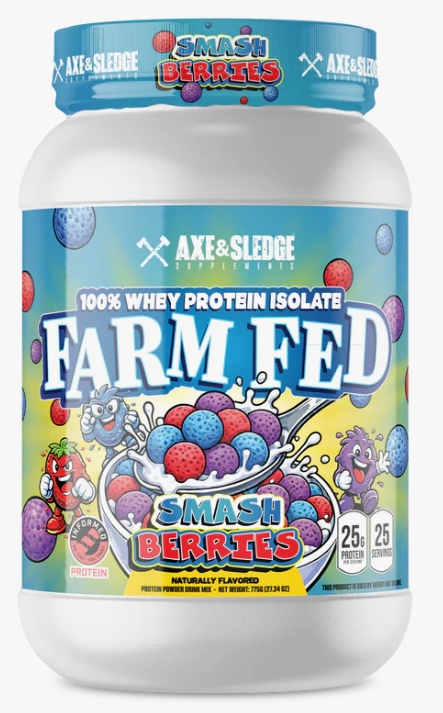 Axe & Sledge Farm Fed (Grass Fed 100% Isolate w/ Digesorb) 30serv Smash Berries