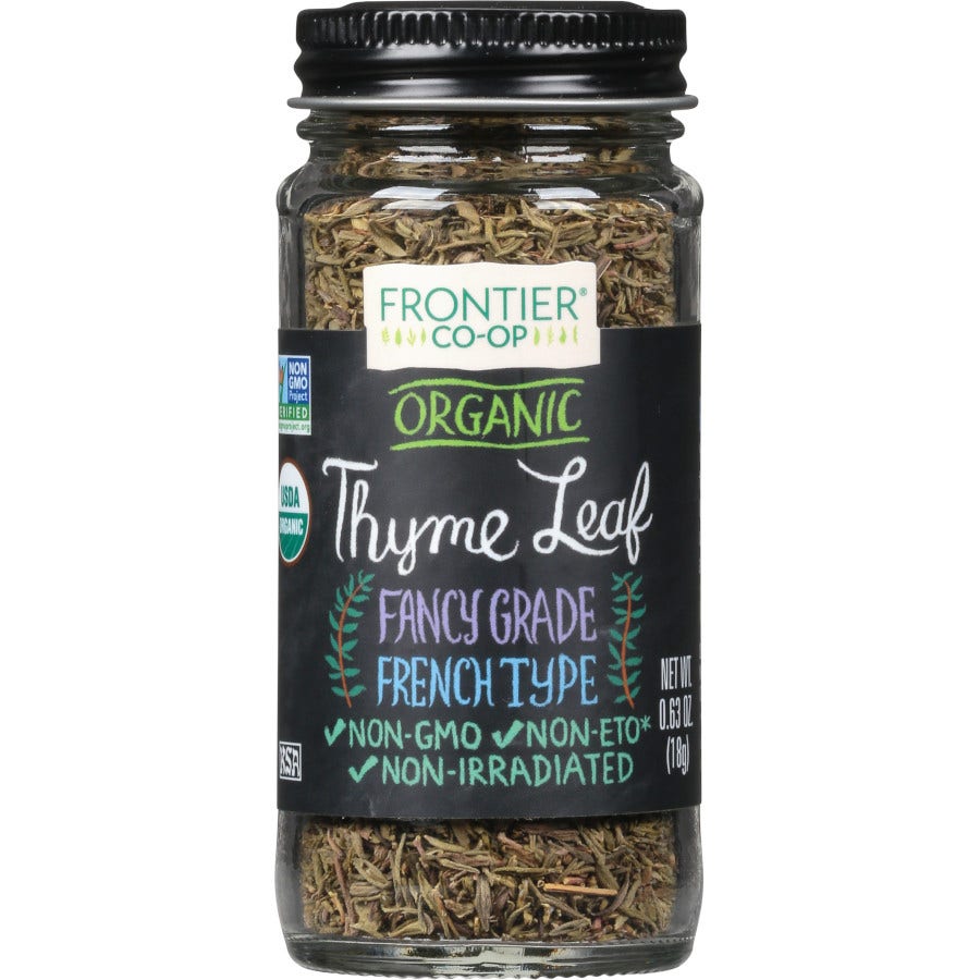 Frontier Thyme Leaf, Whole, Organic 0.63 oz.