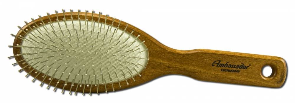 Fuchs Brushes Hairbrush Wood Sm W/ Steel Pins 5112