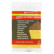 Full Circle Home -  Sponge,Walnut Scrubber  2 ct