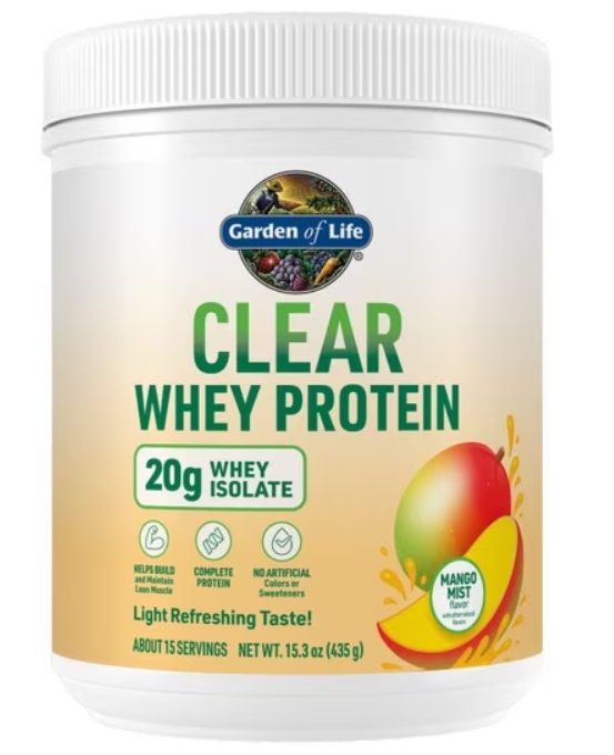 Garden of Life - Clear Whey Protein Isolate 20g Protein 15 Servings Mango Mist Flavor 15.3 oz