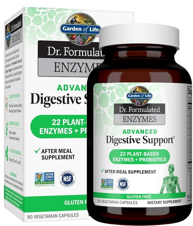 Garden of Life - Dr. Formulated ENZYMES ADVANCED Digest Support 90 VC