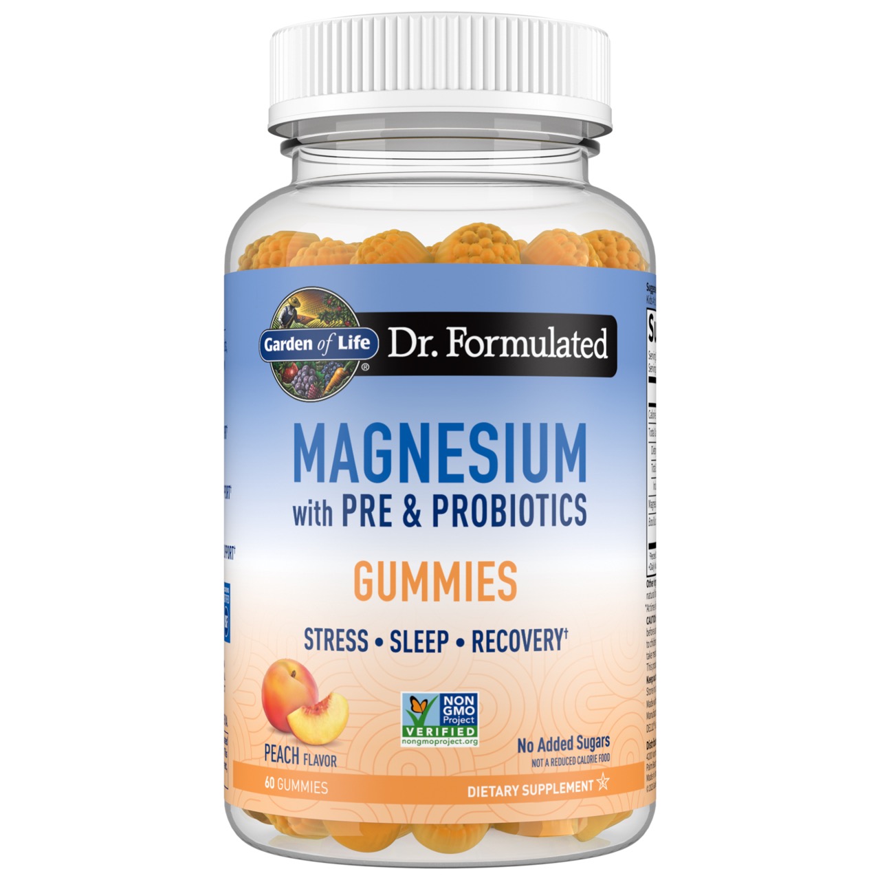 Garden of Life - Dr. Formulated Magnesium Gummies - Peach 60 Gummies