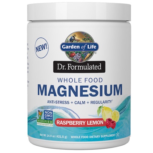 Garden of Life - Dr. Formulated Magnesium Raspberry Lemon 14.9oz Powder