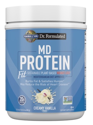 Garden of Life - Dr. Formulated MD Protein Fit Sustainable Plant Based Vanilla 605g Powder