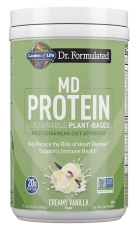 Garden of Life - Dr. Formulated MD Protein Sustainable Plant Based Vanilla 840g Powder