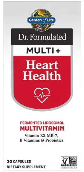 Garden of Life - Dr. Formulated Multi Plus Heart Health 30ct caps