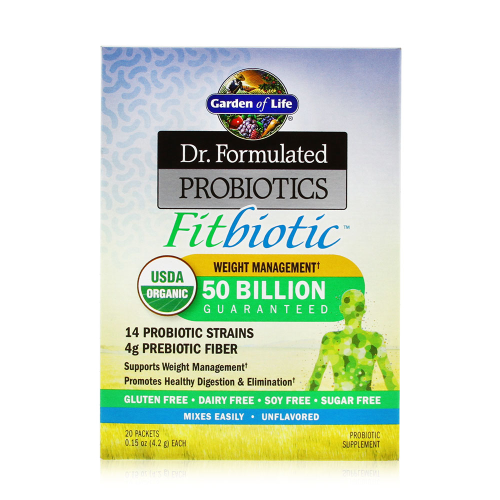 Garden of Life - Dr. Formulated PROBIOTICS Fitbiotic 1 box 20 Packets