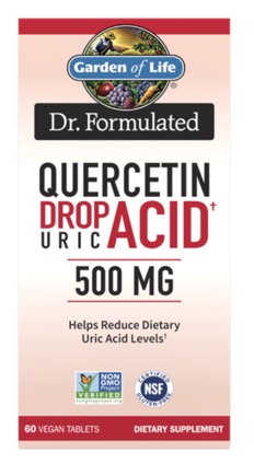 Garden of Life - Dr. Formulated Quercetin Drop Uric Acid 60 Tablets