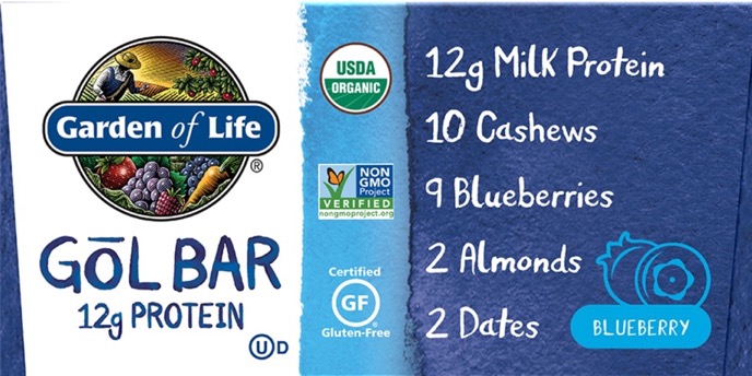 Garden of Life - GoL Bar Blueberry Box of 12-OUT OF STOCK