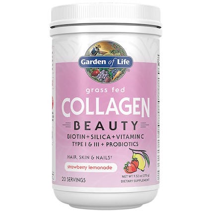 Garden of Life - Grass Fed Collagen Beauty Strawberry Lemonade 270g 20 Servings