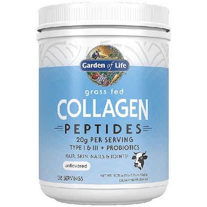 Garden of Life - Grass Fed Collagen Peptides Unflavored 560g 28 Servings