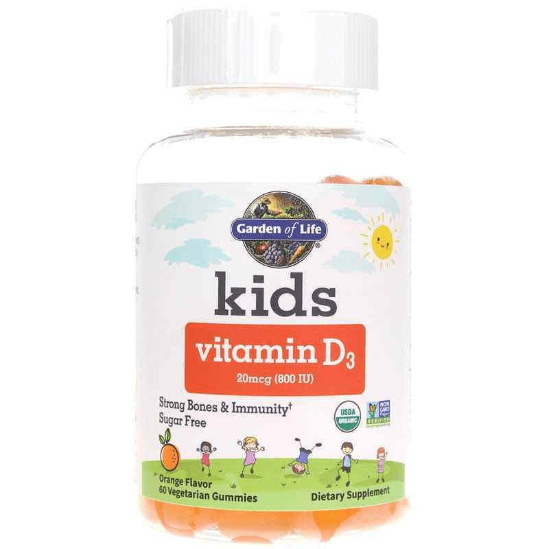 Garden of Life - Kids Organic Vitamin D3 Orange 60 Gummies