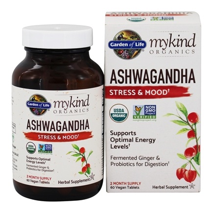 Garden of Life - mykind Organics Herbal Ashwagandha 60 tablets