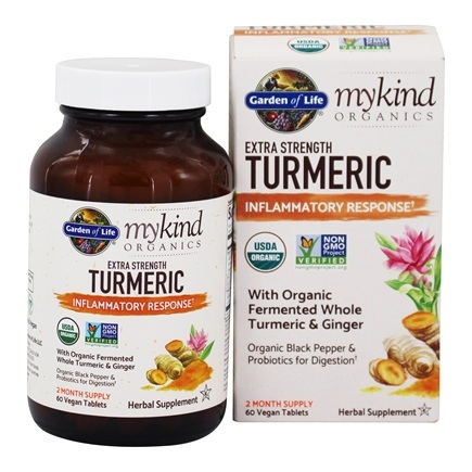 Garden of Life - mykind Organics Herbal Turmeric Extra Strength 60 tablets
