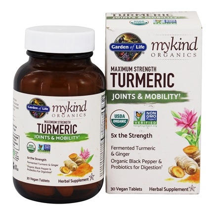 Garden of Life - mykind Organics Herbal Turmeric Max Strength 30 tablets