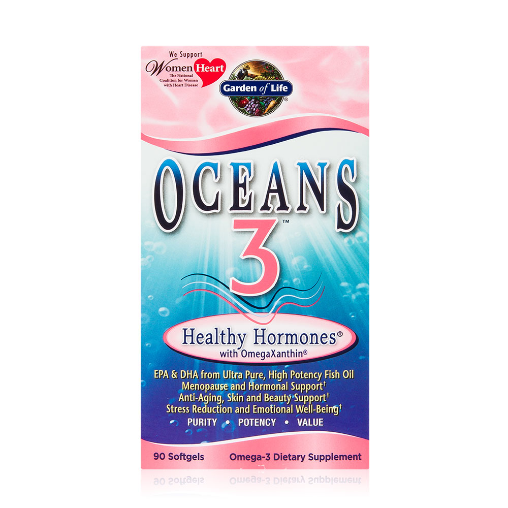 Garden of Life - Oceans 3 Healthy Hormones 90 count-OUT OF STOCK