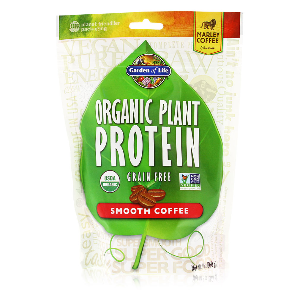 Garden of Life - Organic Plant Protein Smooth Coffee 260grams TEMPORARILY UNAVAILABLE