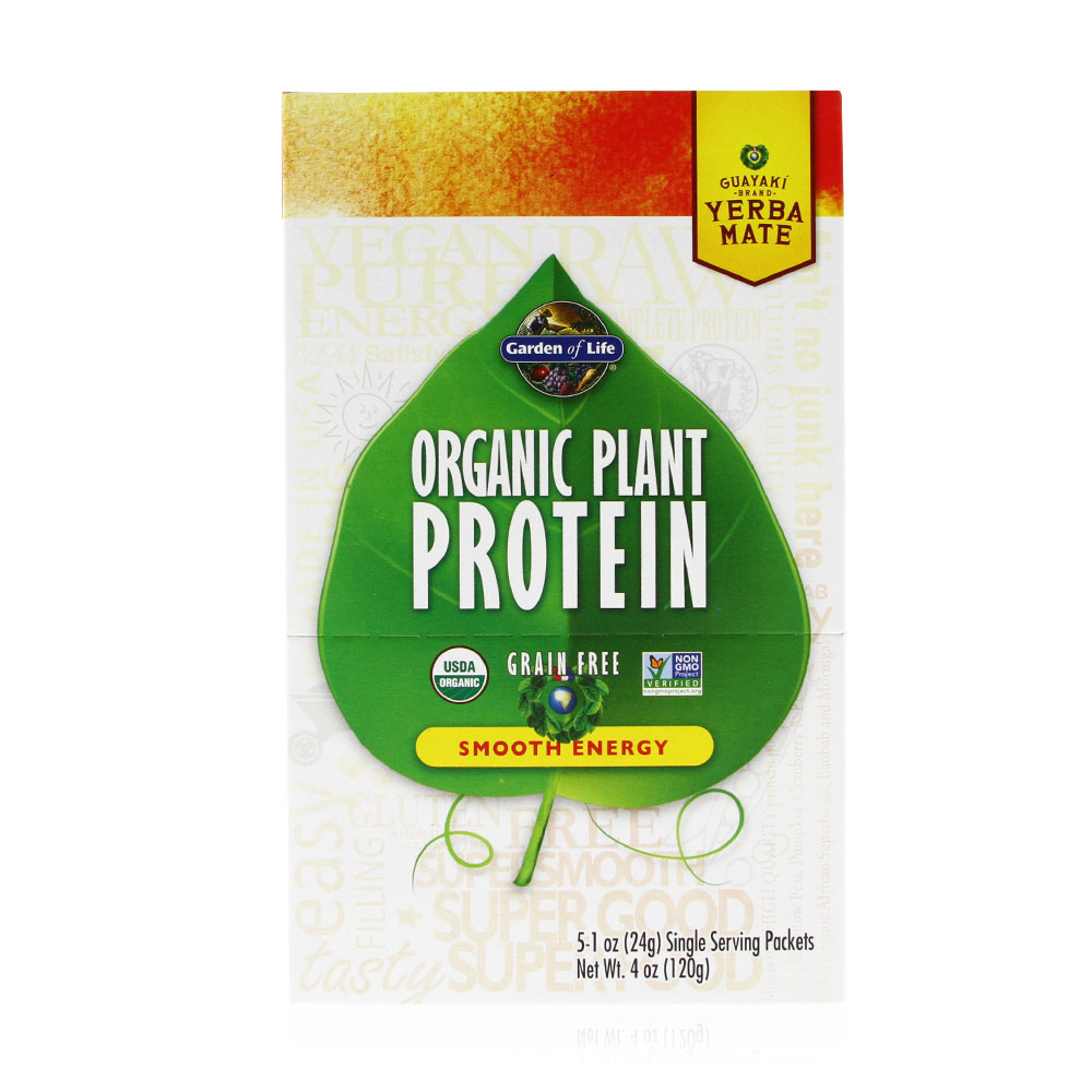 Garden of Life - Organic Plant Protein Smooth Energy 1 Tray (5 Pkts)