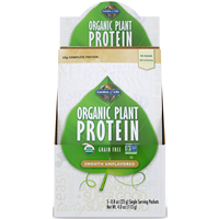 Garden of Life - Organic Plant Protein Smooth Unflavored Tray (5 Pkts)