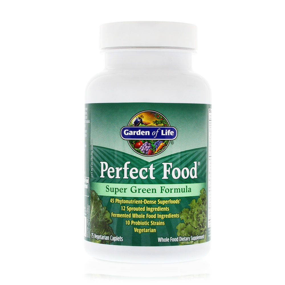 Garden of Life - Perfect Food 75 tablets      TEMPORARILY UNAVAILABLE