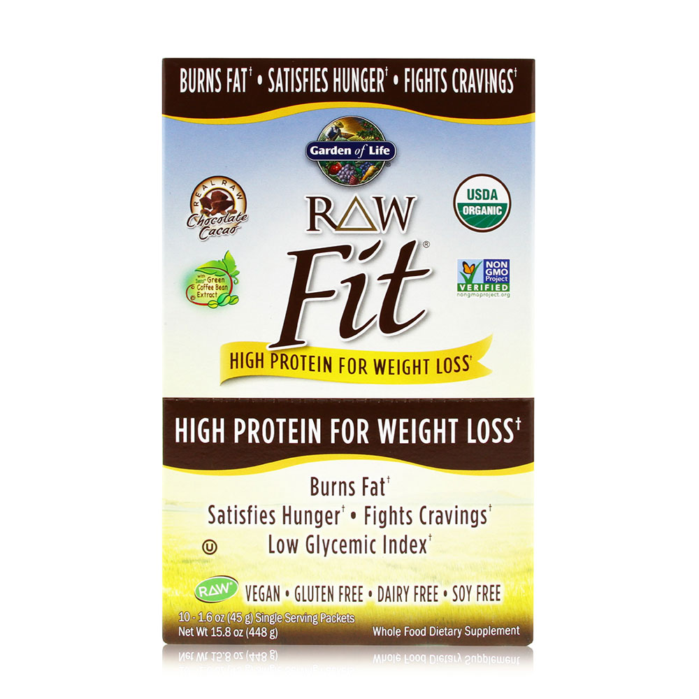Garden of Life - RAW Fit Protein Powder Chocolate Packets 1 Tray