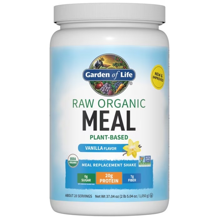 Garden of Life - Raw Organic Meal Plant-Based Vanilla 37.04 oz