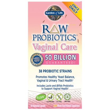 Garden of Life - Raw Probiotics Vaginal Care shelf stable 30 Capsules