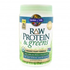 Garden of Life - Raw Protein and Greens Lightly Sweet Organic Powder 23oz.