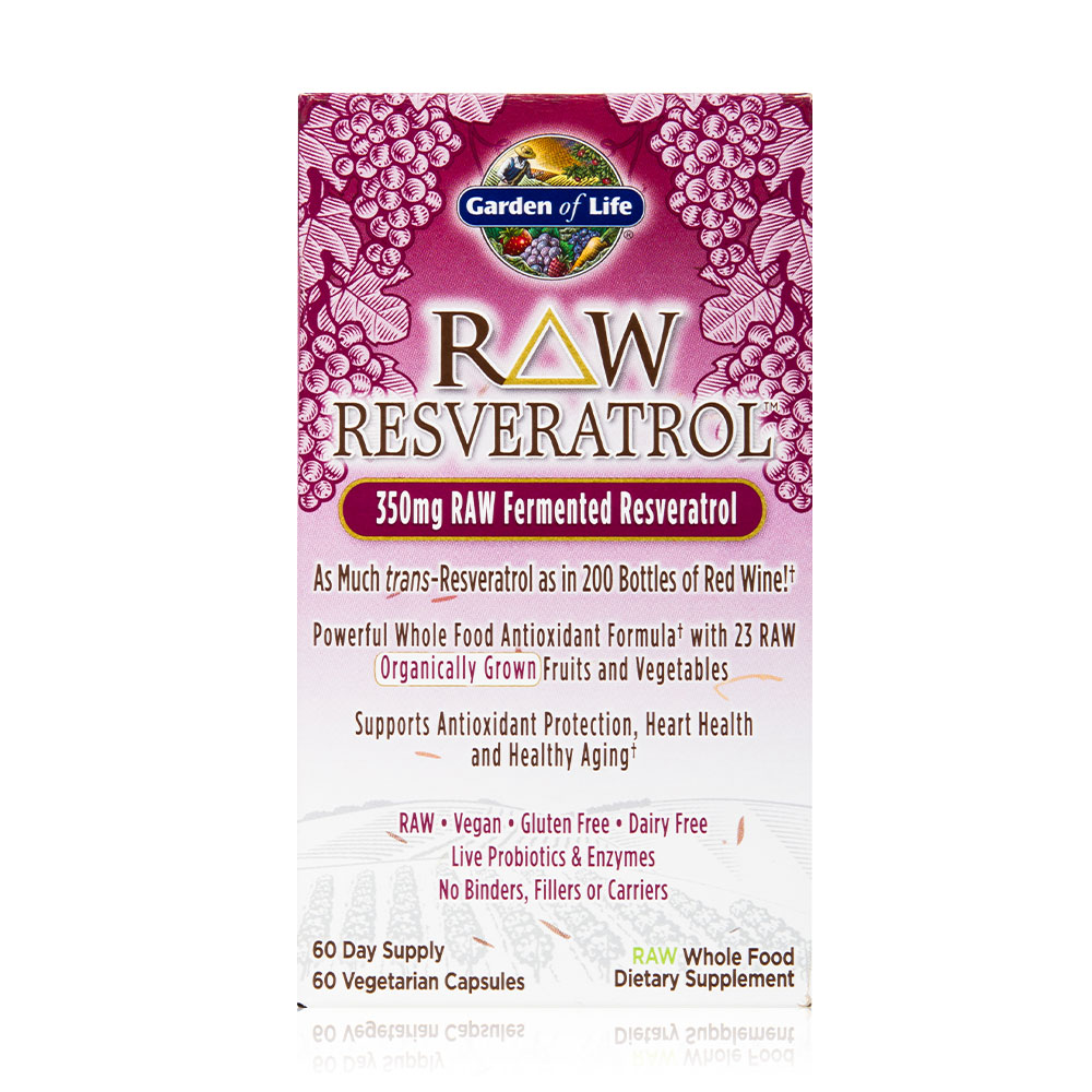 Garden of Life - RAW Resveratrol 60cnt capsules    
