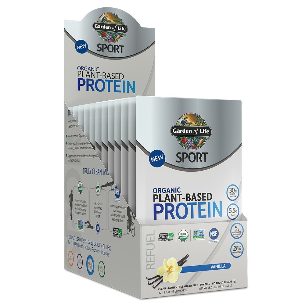 Garden of Life - Sport Organic PlantBased Vanilla 12ct Tray     TEMPORARILY UNAVAILABLE