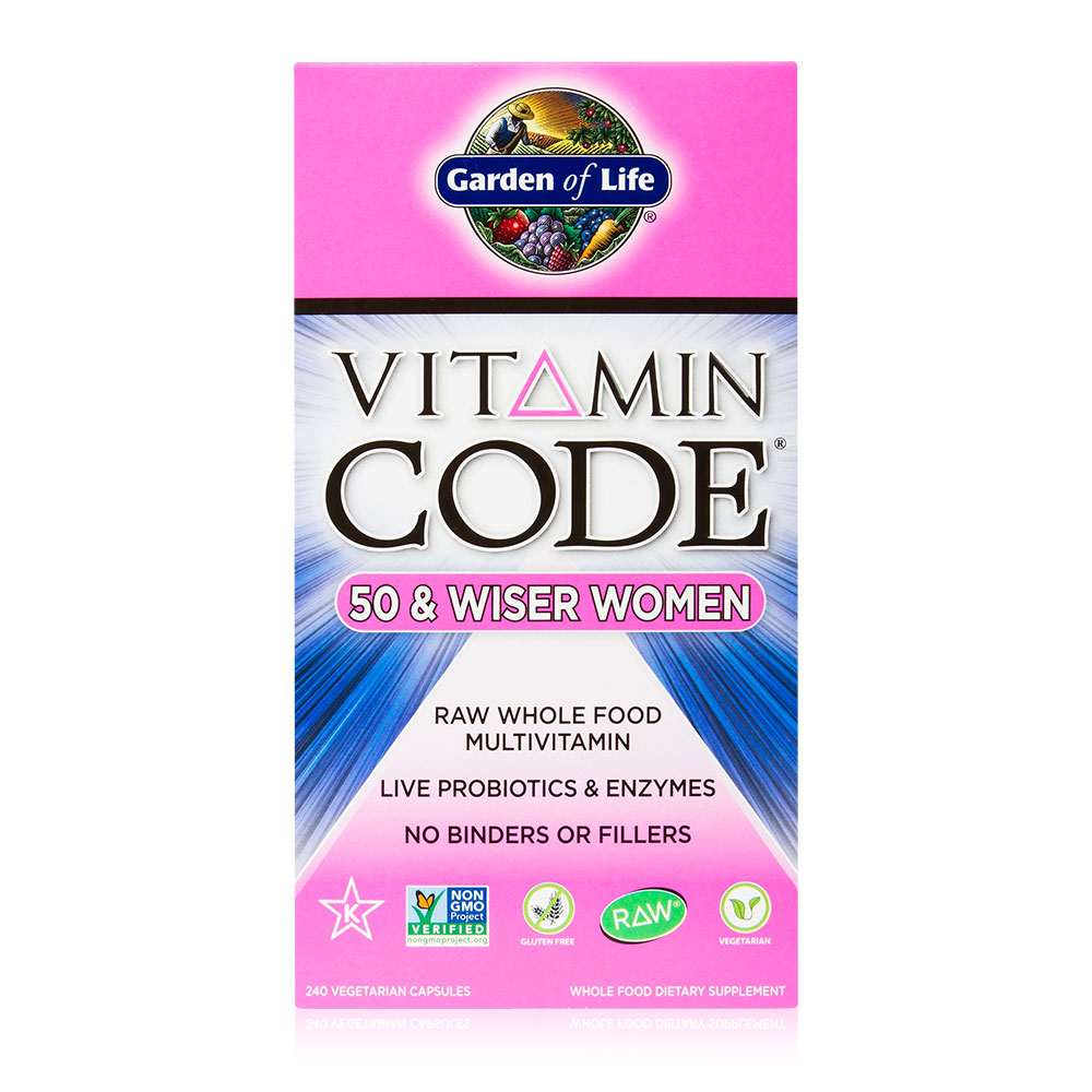 Garden of Life - Vitamin Code 50 & Wiser Women's Formula 240 Caps