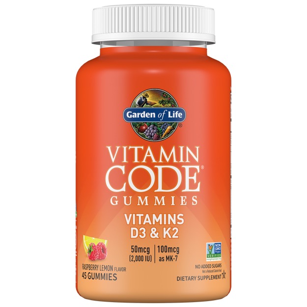 Garden of Life - Vitamin Code D3 Plus K2 Gummies 45 Gummies