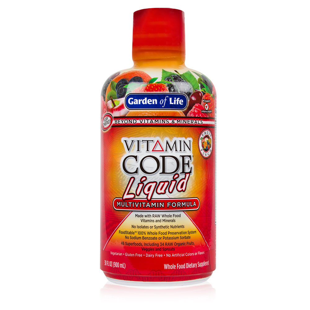 Garden of Life - Vitamin Code Liquid Multivitamin Fruit Punch 30/oz (DATED 4/25) TEMPORARILY UNAVAILABLE