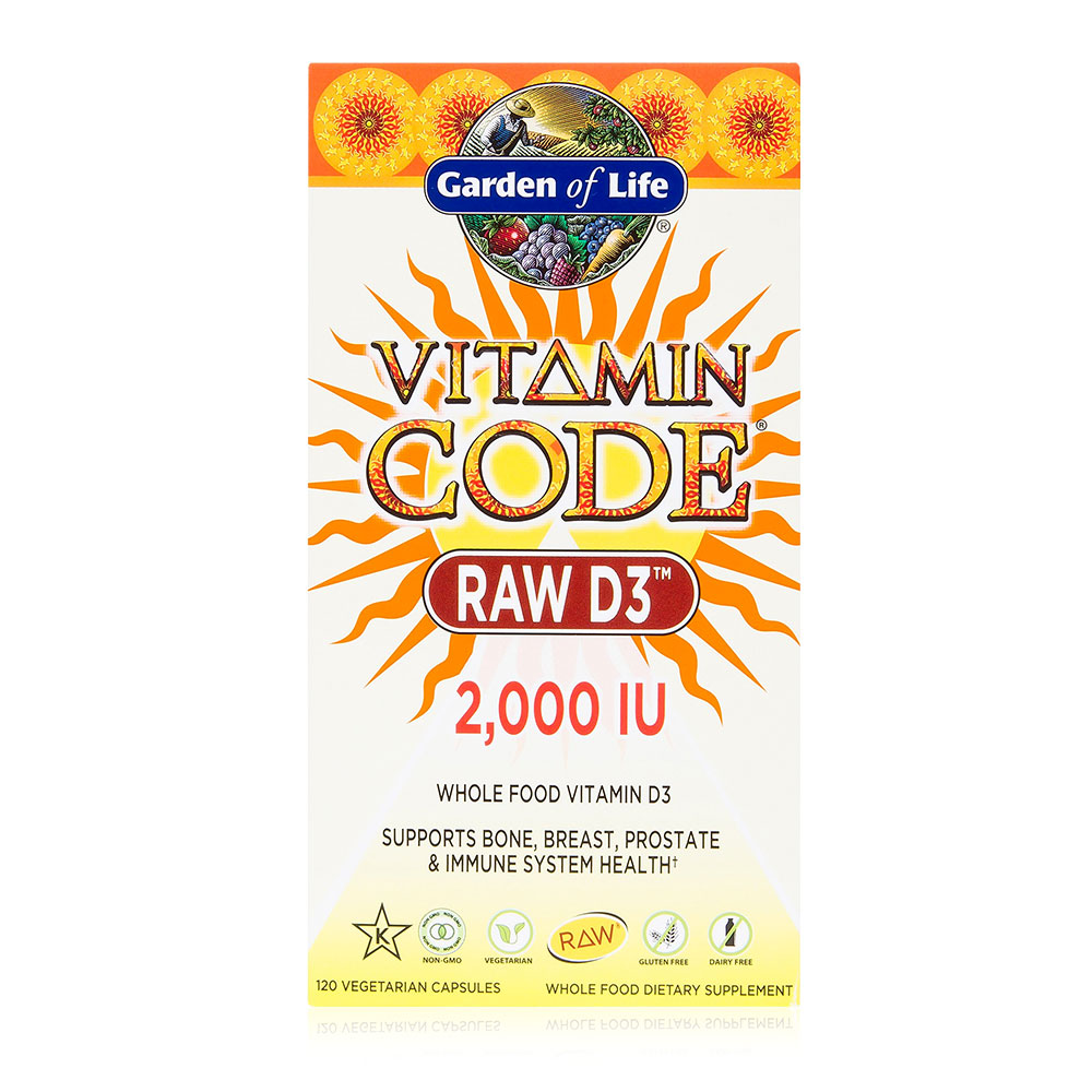 Garden of Life - Vitamin Code RAW Vitamin D3, 2000IU 120 caps