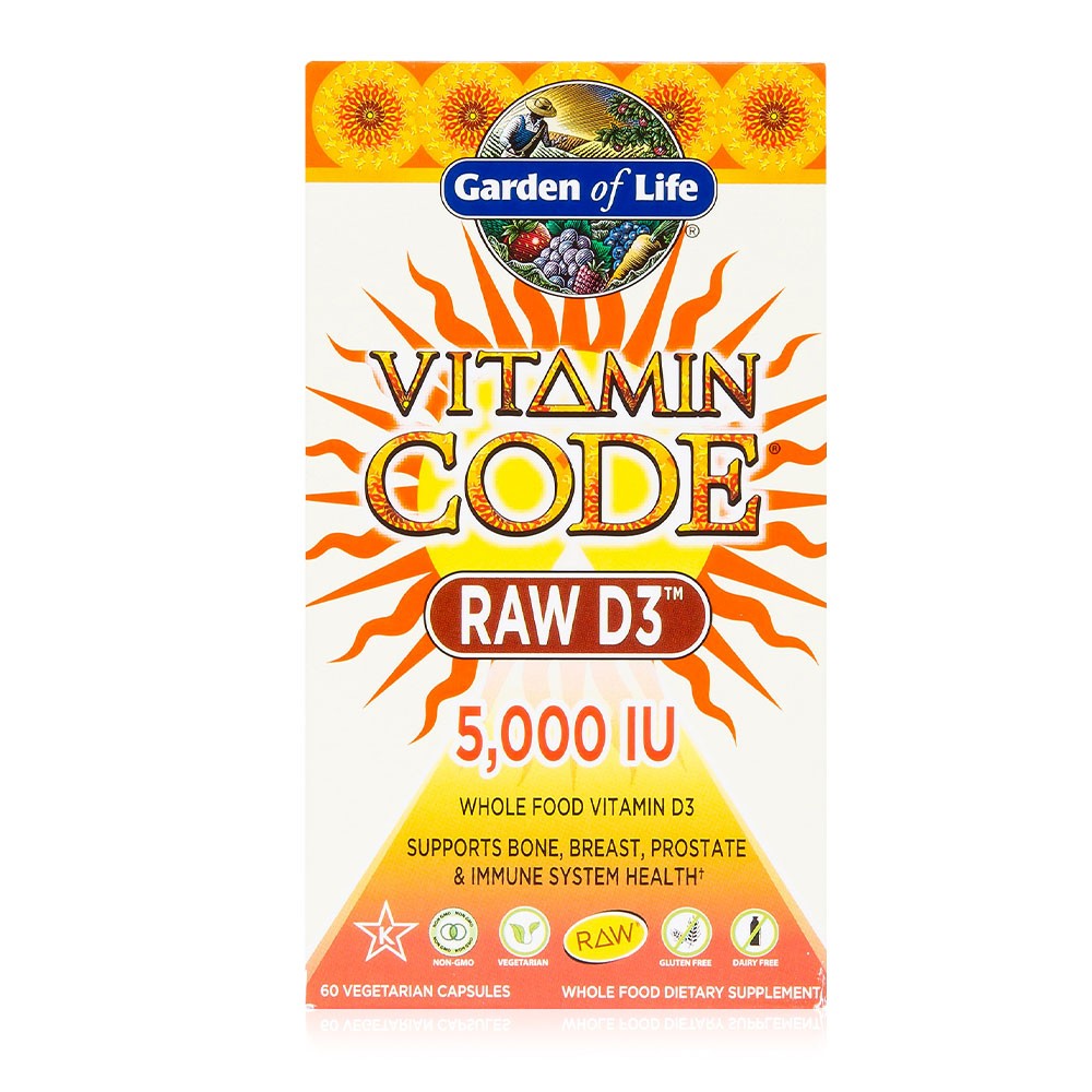 Garden of Life - Vitamin Code RAW Vitamin D3, 5000IU 60 Capsules