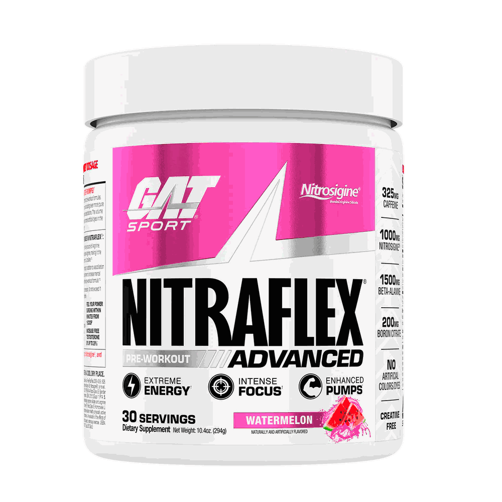 GAT Nitraflex Advanced Pre - Workout Watermelon 30 Servings