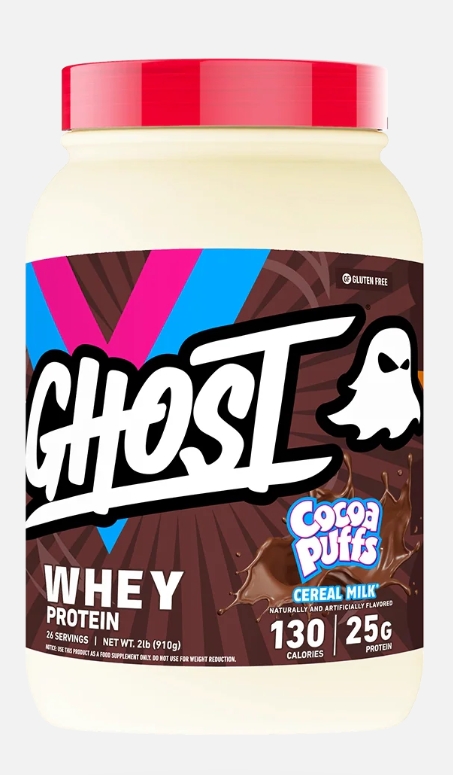 Ghost Whey Protein 2.2 lb Cocoa Puffs Cereal Milk 27 Servings