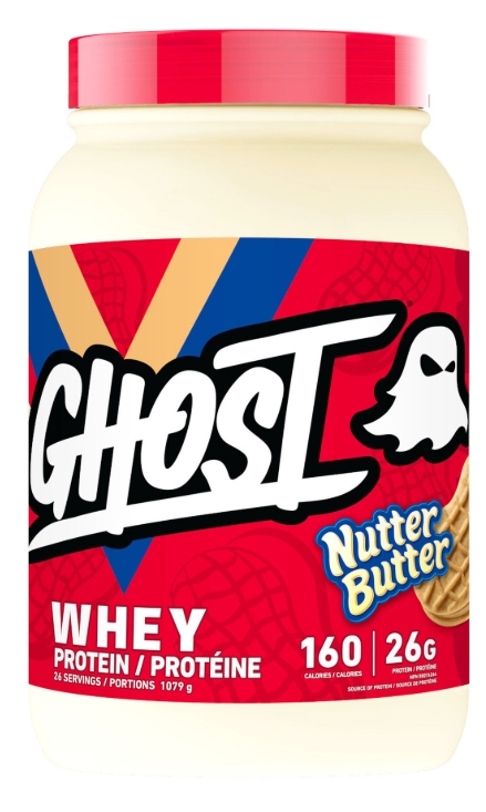 Ghost Whey Protein 2.2 lb Flavor Nutter Butter PB 26 Servings