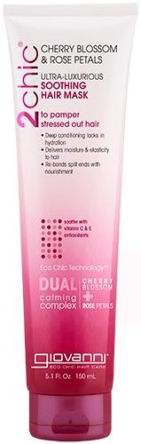 Giovanni Cosmetics 2chic Ultra Luxurious Soothing Hair Mask With Cherry Blossom & Rose Petals 5.1 oz