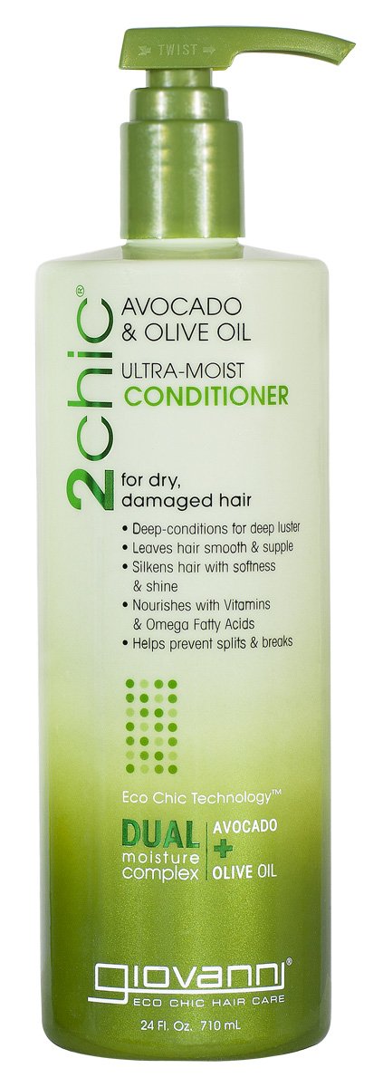 Giovanni Cosmetics 2chic Avocado & Olive Oil Ultra Moist Shampoo 24 oz