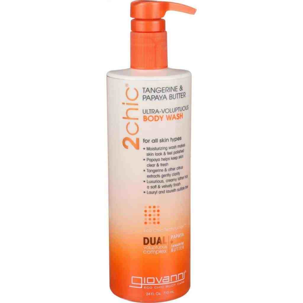 Giovanni Cosmetics 2chic Body Wash with Tangerine & Papaya Butter Value Size 24 oz