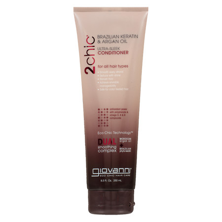 Giovanni Cosmetics 2chic Brazilian Keratin & Argan Oil Ultra Sleek Conditioner 8.5 oz
