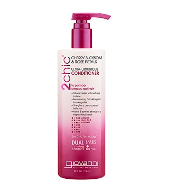 Giovanni Cosmetics 2chic Frizz Be Gone Shea Butter & Sweet Almond Oil Conditioner Travel Size 1.5 oz