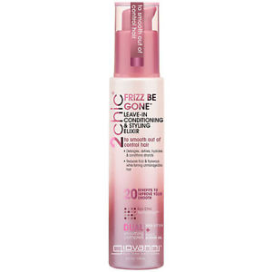 Giovanni Cosmetics 2chic Frizz Be Gone Shea Butter & Sweet Almond Oil Leave-In Conditioning Styling Elixir 4 oz