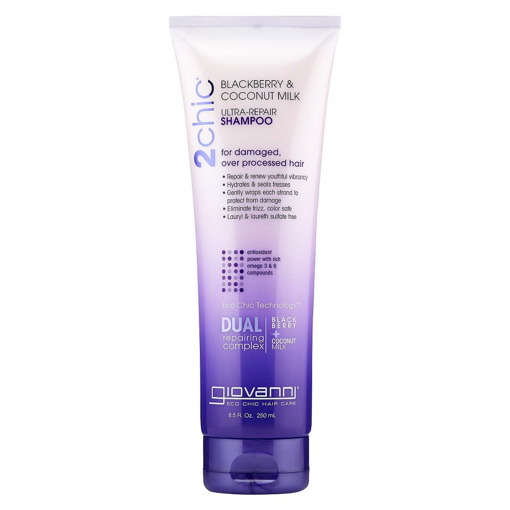 Giovanni Cosmetics 2chic Ultra Repair Shampoo with Blackberry & Coconut Milk 8.5 oz