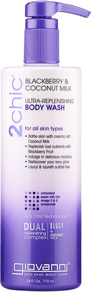 Giovanni Cosmetics 2chic Ultra Repleneshing Body Wash with Blackberry & Coconut Milk Value Size 24 oz-UNAVAILABLE
