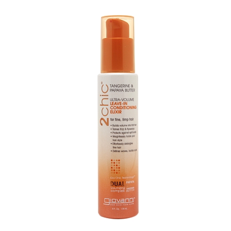 Giovanni Cosmetics 2chic Ultra Volume Leave-In Conditioning Elixir with Tangerine & Papaya Butter 4 oz      OUT OF STOCK