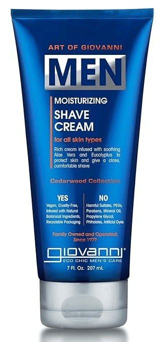 Giovanni Cosmetics Men's Moisturizing Shave Cream 7/oz