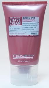 Giovanni Cosmetics Travel Size Shave Cream Pink Grapefruit & Pomegranate (Refreshing) 1.5 oz